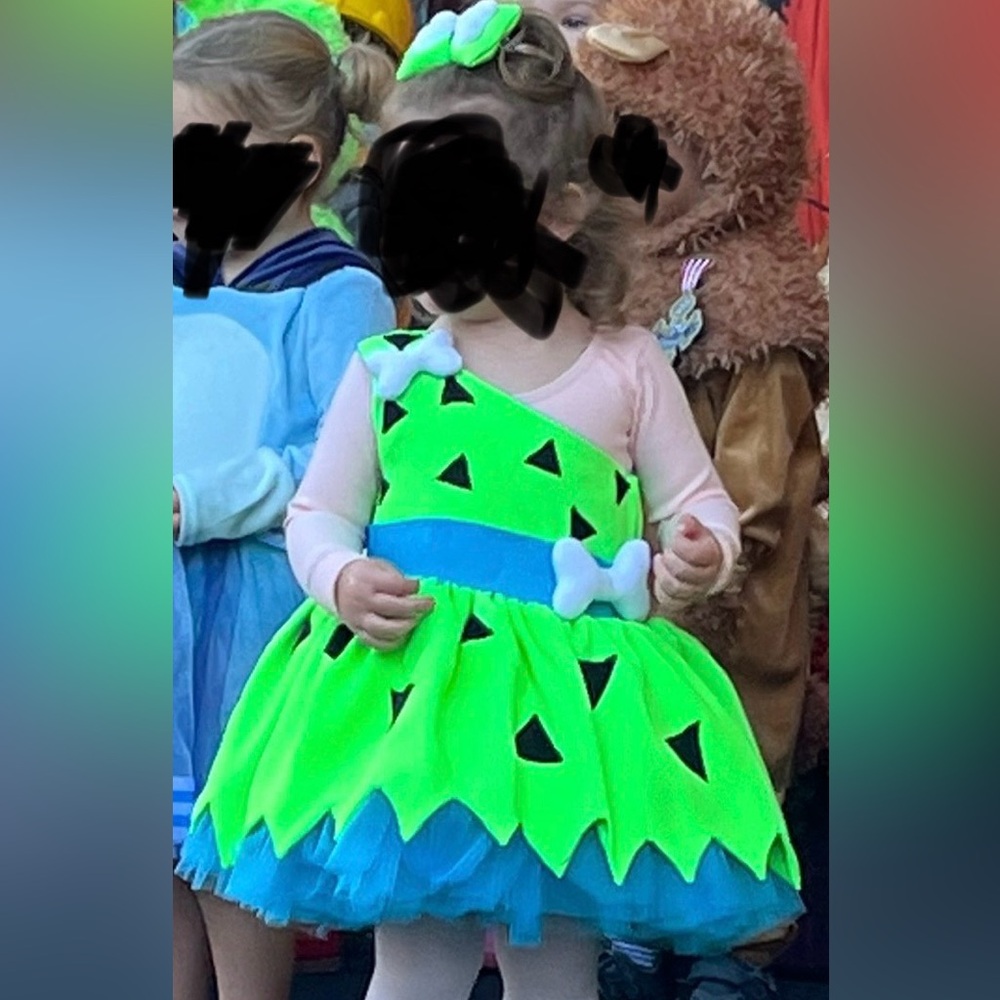 Toddler- Pebbles Flintstone Costume size 2T